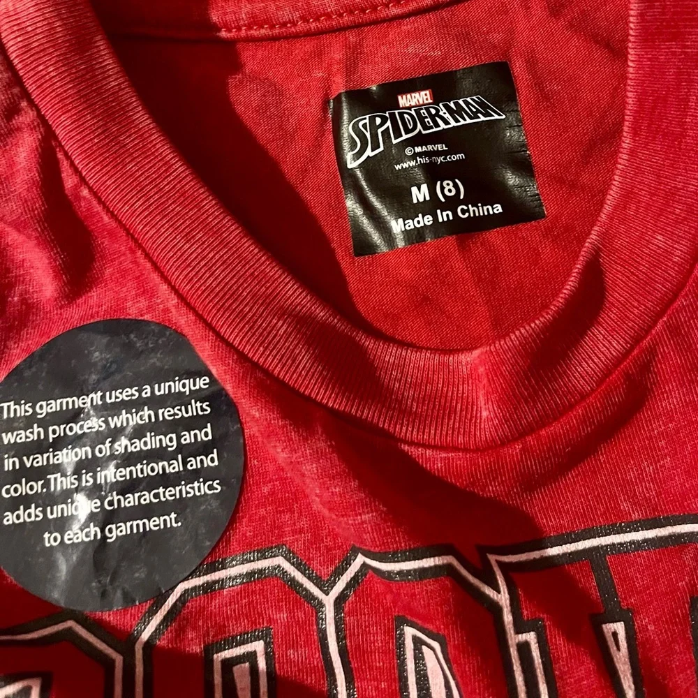 NWT Spiderman Miles Morales Brooklyn Graphic Tee Marvel Character Shirt